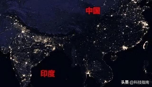 中国又被印度打败了吗？NASA照片能证明？印度“亮”，中国“暗”
