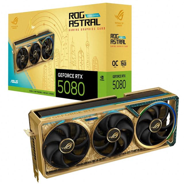 阿拉伯之金：ROG夜神RTX 5080 Dhahab CORE显卡16599元上市
