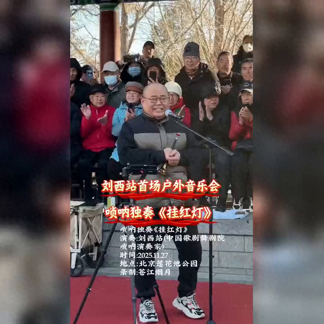 唢呐一响治愈全场！青年演奏家刘西站公园首秀引沸腾