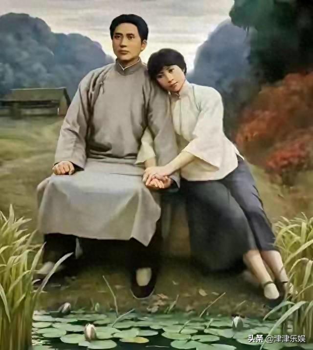 毛泽东和杨开慧年轻时的照片。郎才女貌，令人羡慕的一对革命伴侣