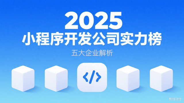 2025 小程序开发公司实力榜：五大企业解析