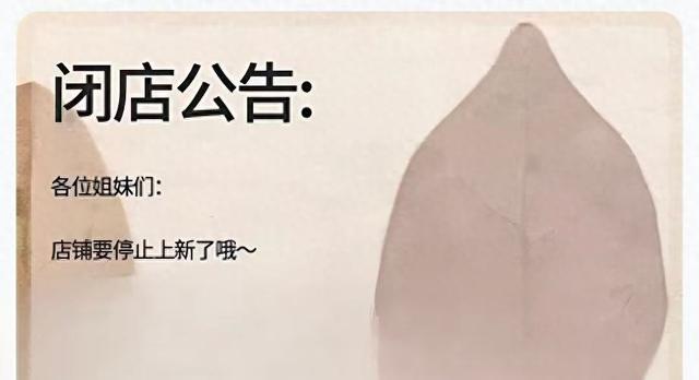 再见了，电商！300万粉丝店铺关闭