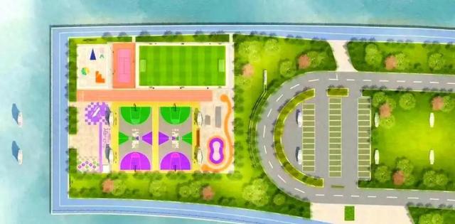 厦门五缘湾桥墩体育公园，市民可尽享海边的宁静与运动带来的活力