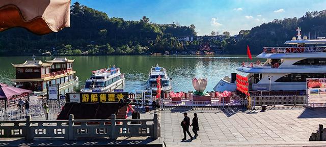 2024深秋四川行14 阆中古城2嘉陵江游船码头、华光楼、中天楼