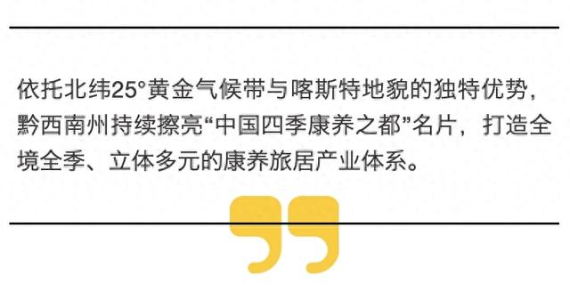 从“短期观光”到“深度旅居” ，黔西南州康旅产业高质量发展