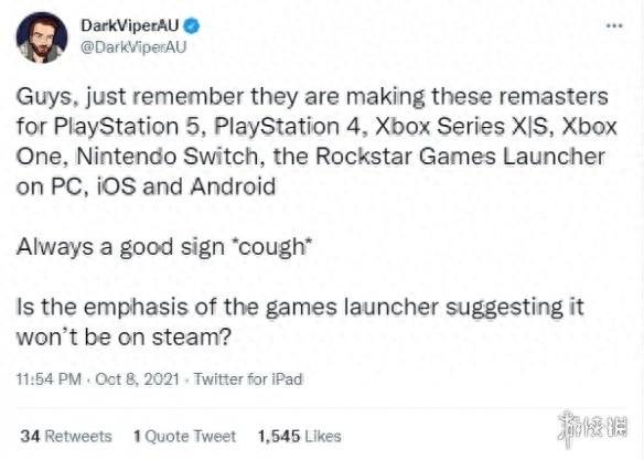 侠盗飞车游侠（SteamGTA三部曲下架引发众怒R星平台要搞独占）