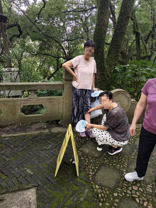 公园路面长青苔致游客滑倒，除“癣”有啥好办法？
