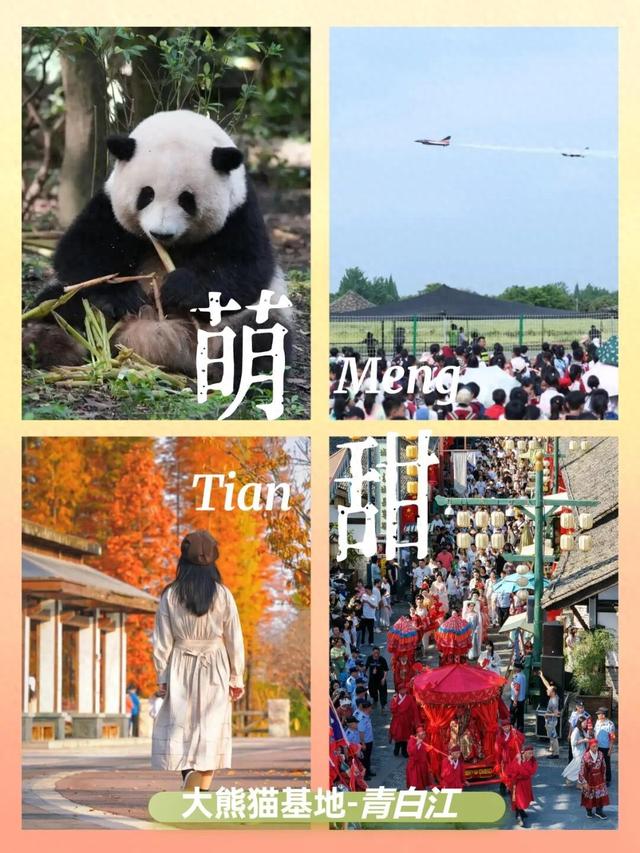 看大熊猫+逛城厢村糖会，这条「萌甜双buff路线」，快收藏！