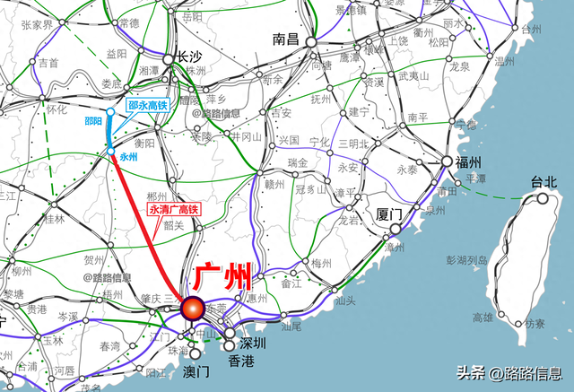 广清永高铁的通达性布局：“北弱南强”