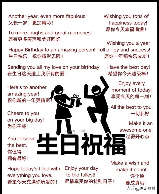 祝自己生日快乐英文有什么（生日祝福别再只会Happy Birthday这些话让你秒变社交达人）