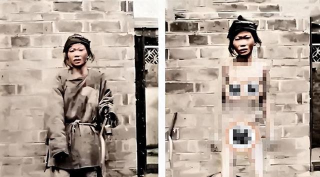 一位清朝女子自愿脱下衣服，让洋人拍下这组裸体照片，换回救命粮