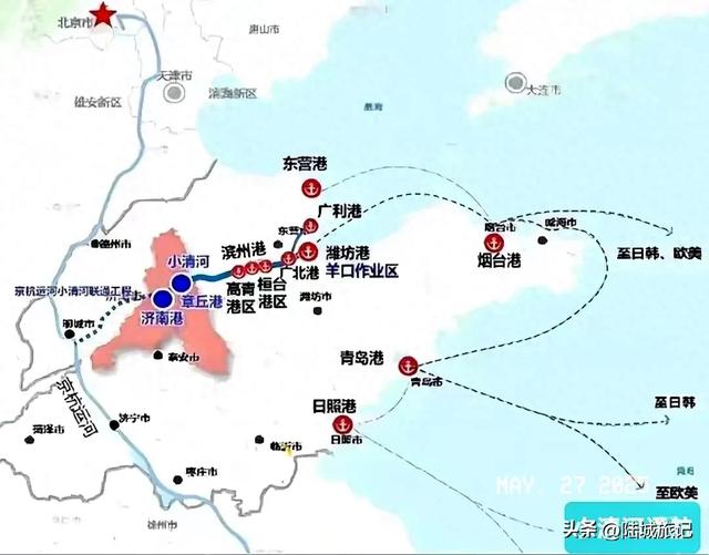 中国山东：“运河航道工程”！