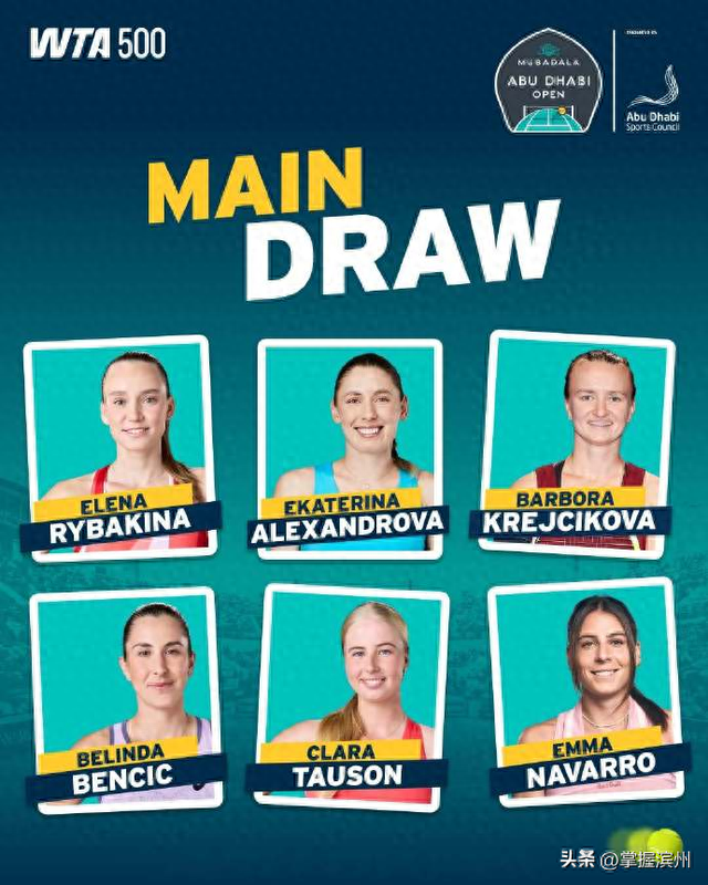 WTA500阿布扎比站官宣参赛阵容，郑钦文在列，此前其宣布退出2026澳网
