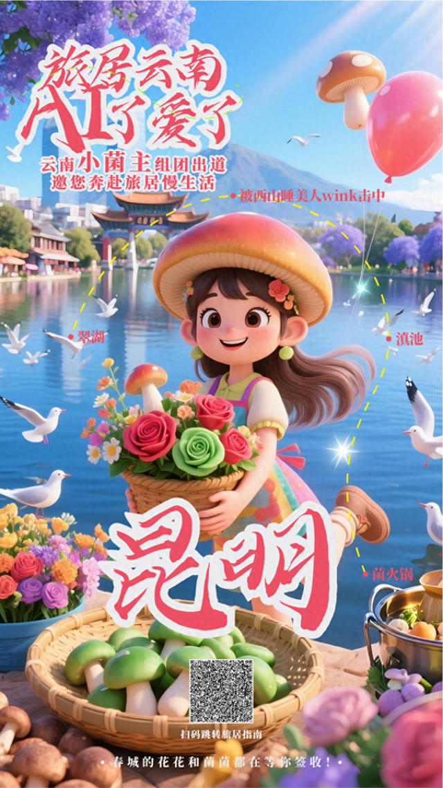 旅居云南·AI了爱了丨“云南小菌主”震撼集结，带你一站式解锁云南旅居密码