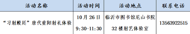 临沂市图书馆一周活动预告