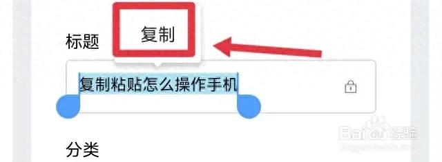 复制粘贴怎么操作手机