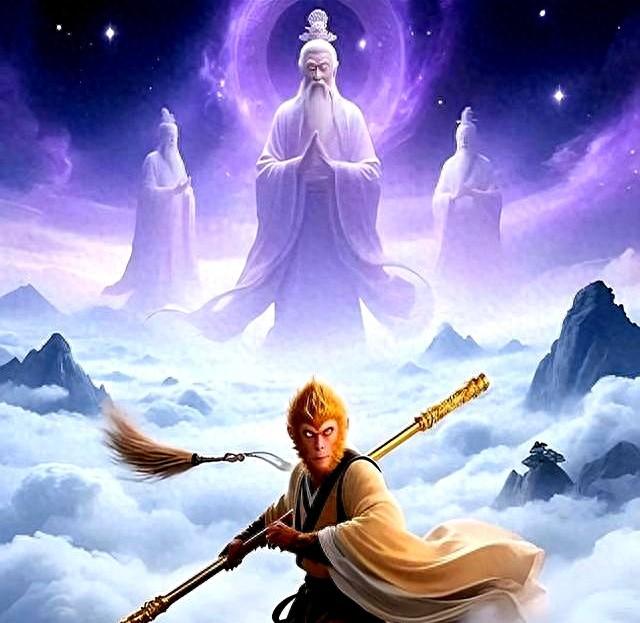 孙悟空成佛后才明白，菩提祖师还有三个弟子：一妖、一帝	、一佛