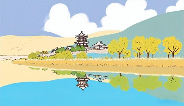 一键入画！当AI绘画遇上鸣沙山月牙泉，灵动又治愈！