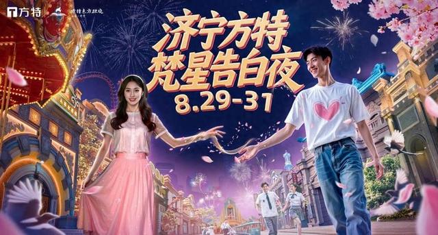 浪漫七夕节，济宁方特开启“梵星告白夜”，浪漫焰火点亮七夕夜空