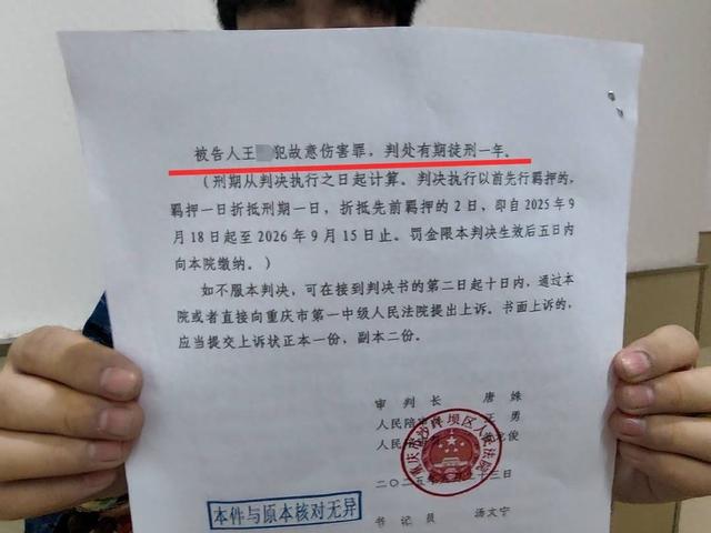 重庆男子被遛狗不牵绳邻居打伤案一审宣判：打人者获刑一年！