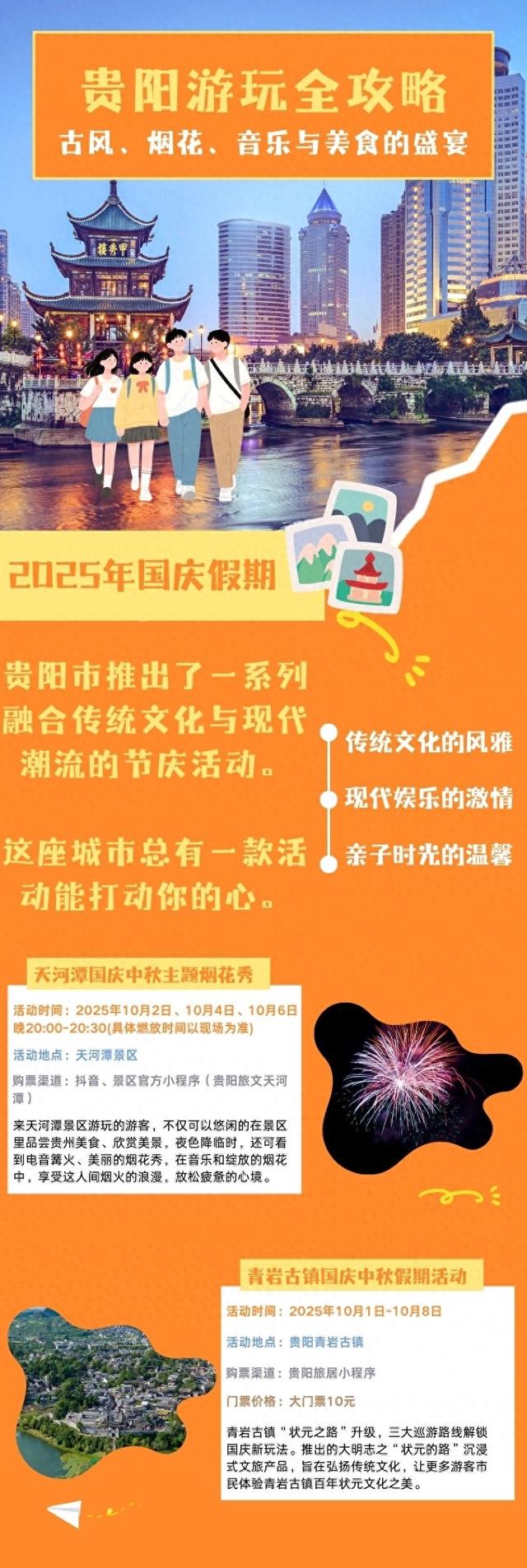 国庆怎么玩②｜贵阳游玩全攻略：古风、烟花、音乐与美食的盛宴
