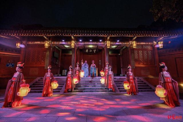 双节看薛涛！成都“望江梦华・薛涛吟”实景夜游首演，解锁大唐沉浸之旅