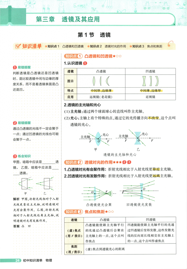 透镜的定义什么是什么是透镜介绍（2026中考物理总复习专题 三透镜及其应用）