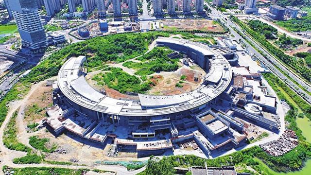 城市文化旅游综合体内部砌体结构施工完成