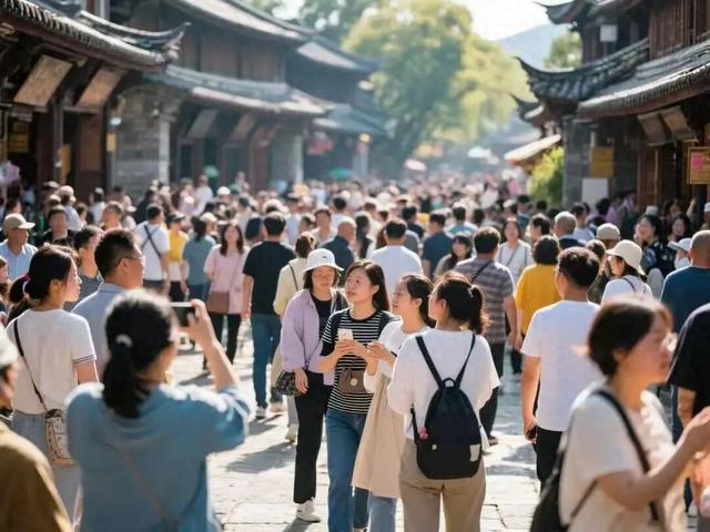 打开朋友圈懵了：如今经济不太景气，为何景区却挤满了人？