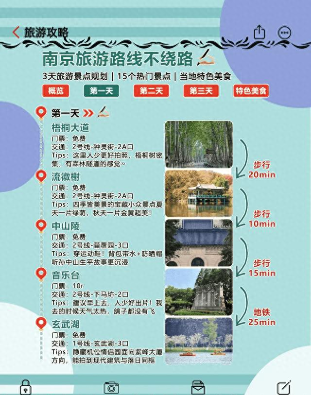南京旅游攻略三日游（🎯南京三日游超详细攻略15个景点这样玩才不踩坑）