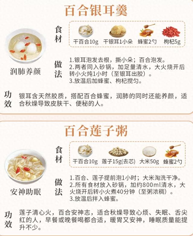 百合怎么做好吃法大全（6款百合宝藏吃法润肺降秋燥）
