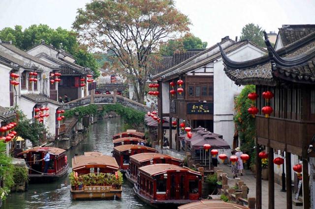 江苏苏州：山塘古街 秋意渐浓
