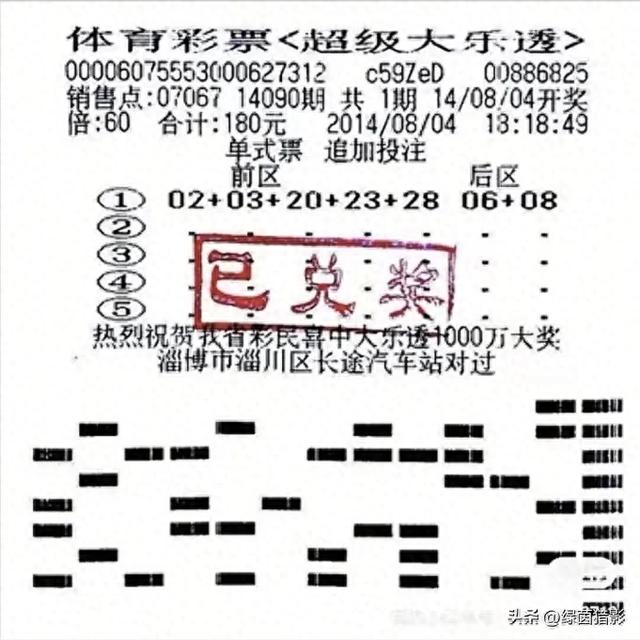 180元狂揽4.97亿！大乐透史上最疯狂中奖奇迹