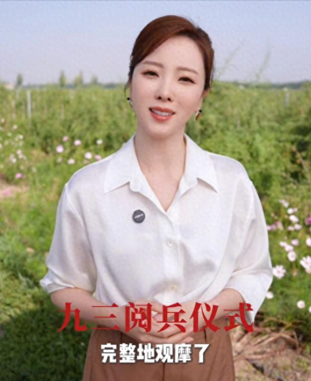 前央视主持人李思思也没想到，因阅兵后一个举动，再次收获好口碑