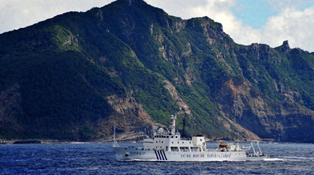 中方舰艇编队刚进钓鱼岛，日本就动手了，不到24小时，美军也下场