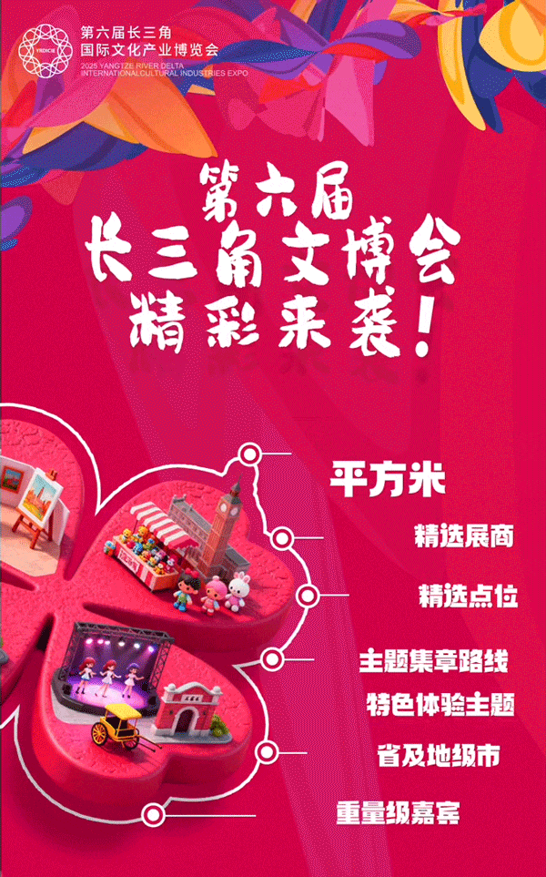 第六届长三角文博会今日开幕，还将持续2天→