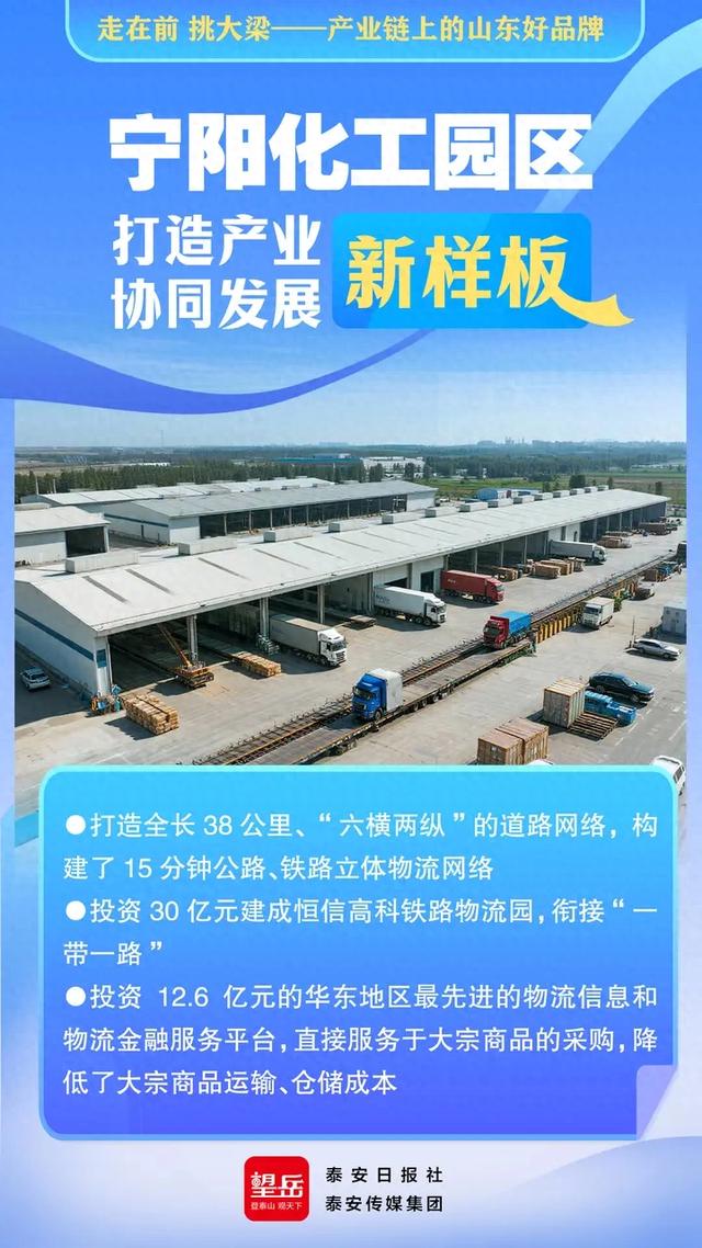 走在前 挑大梁——产业链上的山东好品牌丨望岳AI海报·宁阳化工园区打造产业协同发展新样板