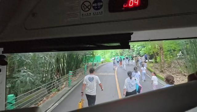游客在黄果树景区徒步致观光车通行遇阻，景区：未设置步行通道