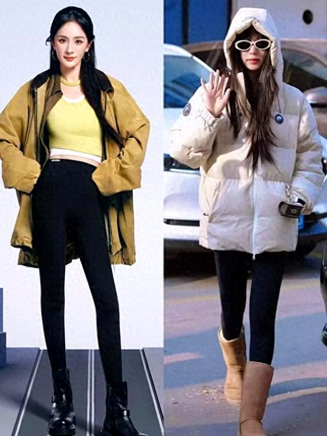 降温啦，“鲨鱼裤”今年冬天火爆了，中年女人这样穿时髦又显瘦！