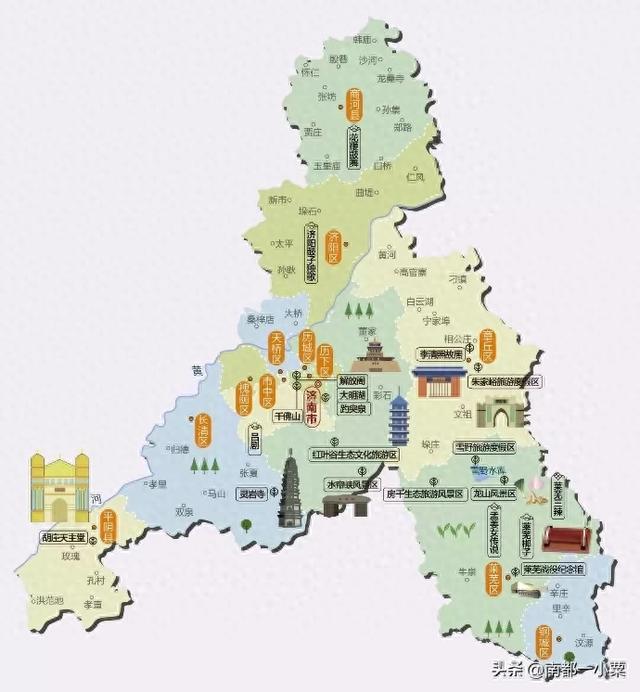 山东济南，四大古城