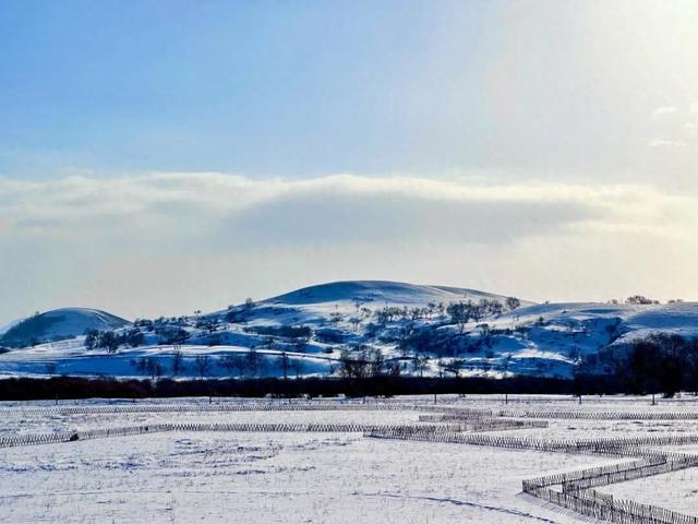 御道口草原森林风景区的冰雪之美