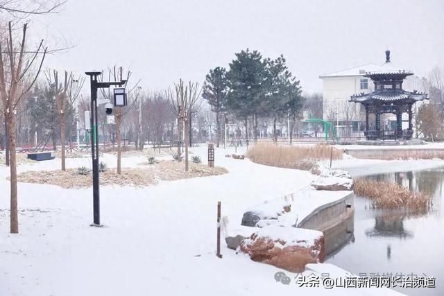 【沁县】初雪润水城：雪后小城绘就生态画卷