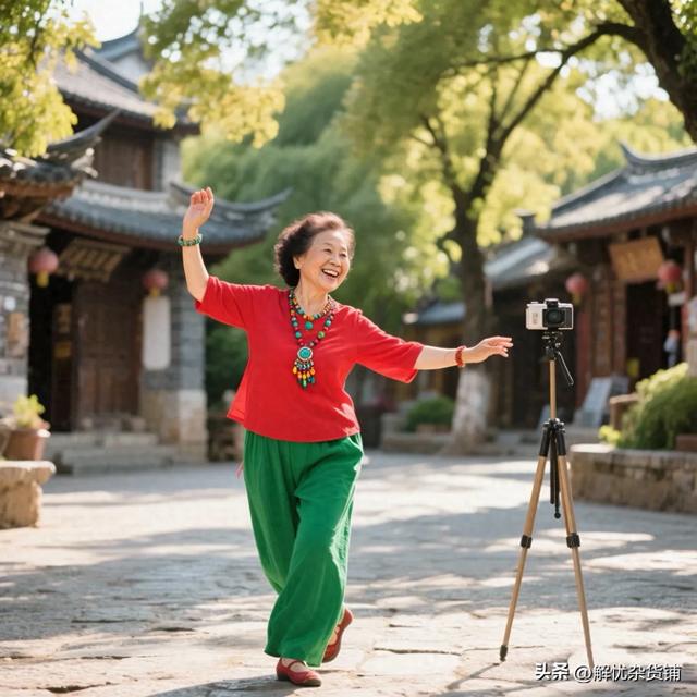 旅游景点，穿红戴绿的大妈是亮丽的风景线？还是当代照妖镜缩影？
