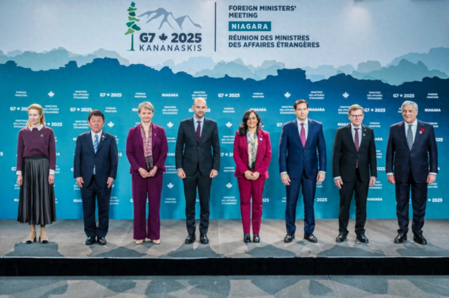 G7发表联合声明	，不许中国援俄，不许对台动武，不许阻止稀土出口