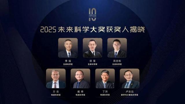 2025未来科学大奖获奖人揭晓，两位民主党派成员入选