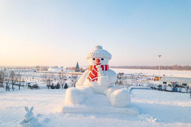 哈尔滨新增3座大型雪雕免费打卡地！