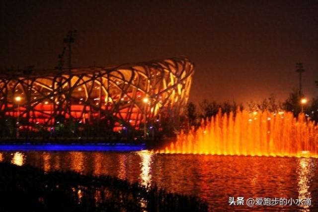 北京奥林匹克公园音乐喷泉：水舞光影的视觉盛宴