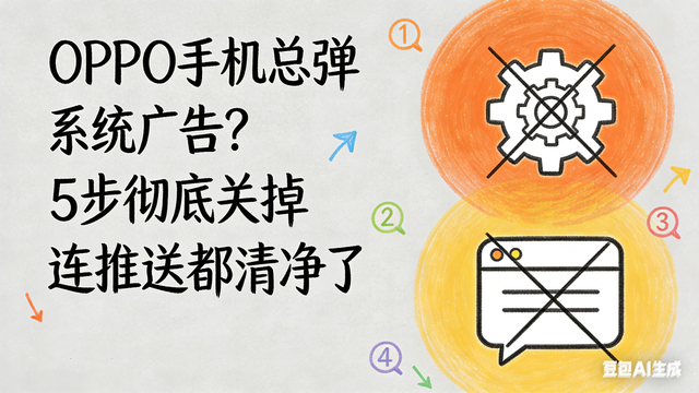 oppo手机出现广告怎么关（OPPO手机总弹系统广告5步彻底关掉 连推送都清净了）