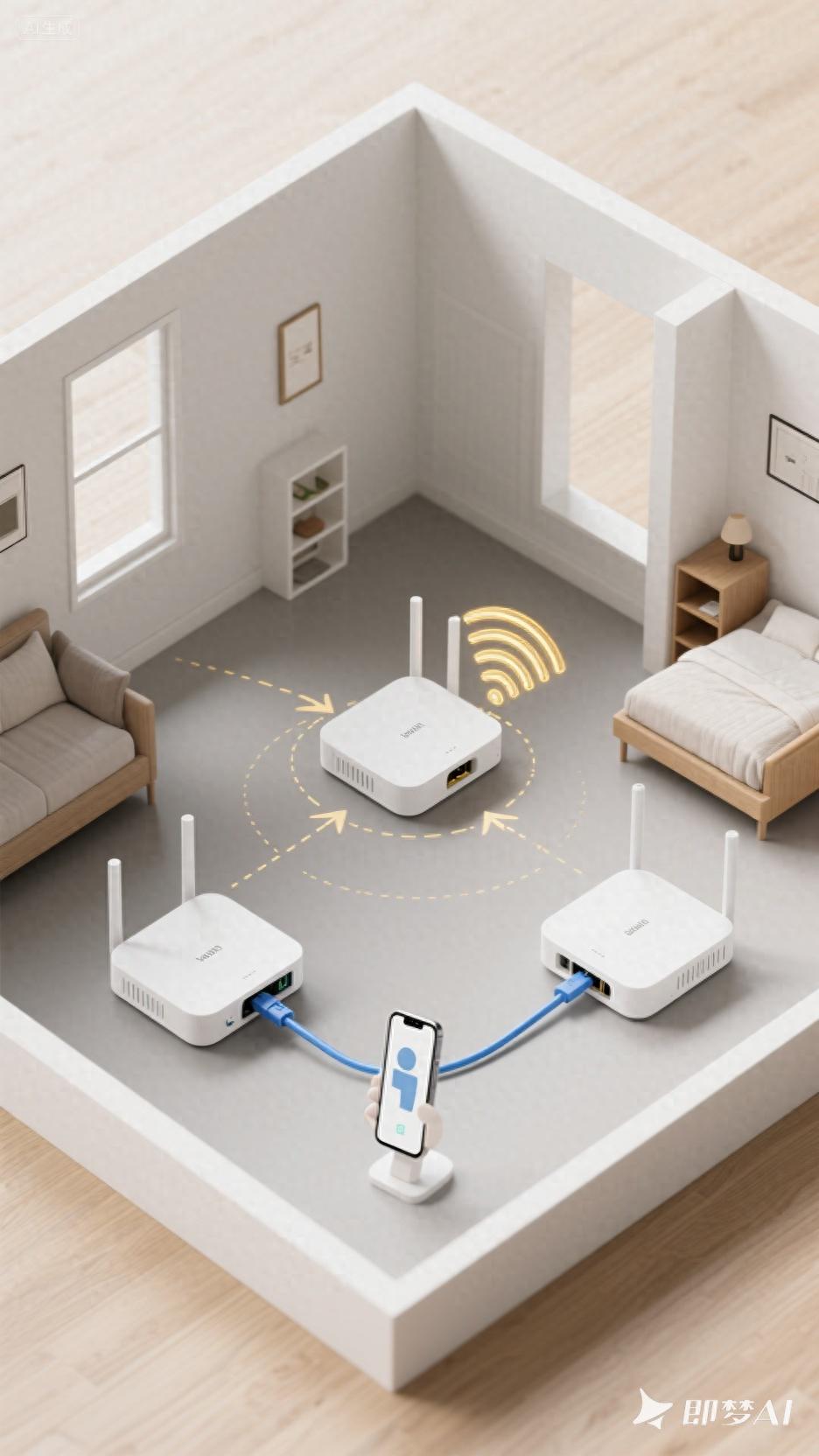 笔记本电脑有时wif零格_家庭WiFi覆盖_多路由器组网