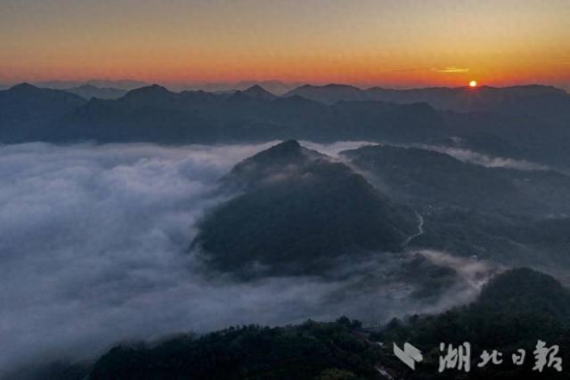 蕲春雾云山这幅“稻海云海图”绝了！